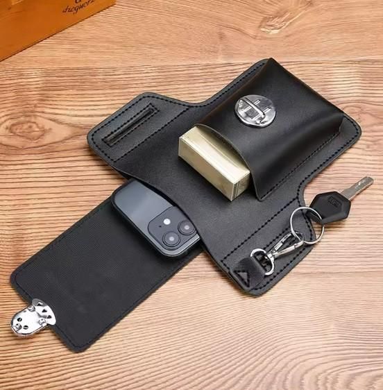 Men's PU Leather Phone Case with Belt Loop