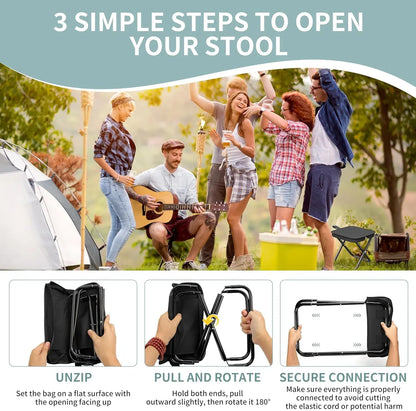 Portable Lightweight Foldable Travel Stool