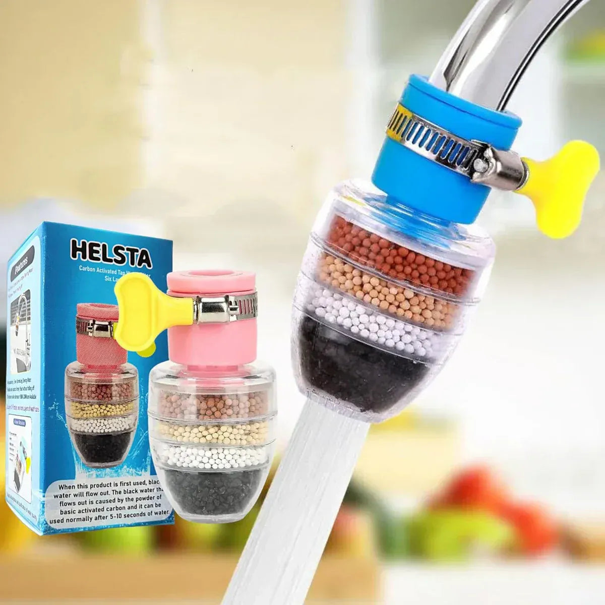 Activated Carbon Water Filter Faucet - Clean & Purify Your Tap Water